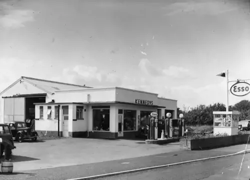 Photo: Kennedy's Garage on Faversham Road, Kennington, in 1956