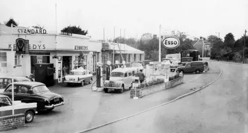 Photo: Kennedy's forecourt with new showroom under construction in 1963