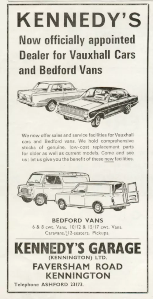 Photo: Local newspaper advert from 1966
