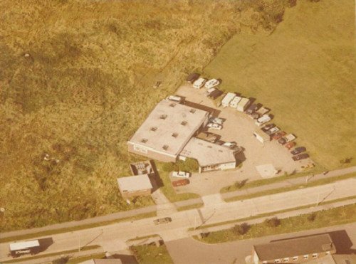 Photo: Aerial shot of Kenhire's Henwood premises from 1978.