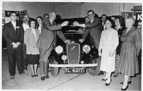Photo: Kenhire staff celebrating 40 years of business in 1989.