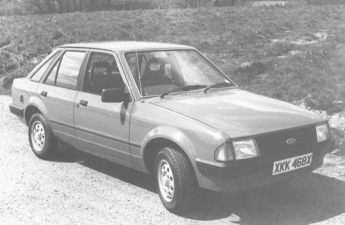 Photo: Ford Escort hire car in 1982