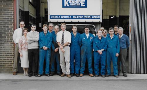 Photo: Staff line-up in 1996.