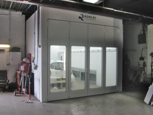Photo: New spraybooth shortly after completion.