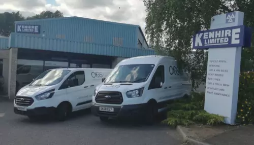 Photo: Contract hire vans in customer's livery.